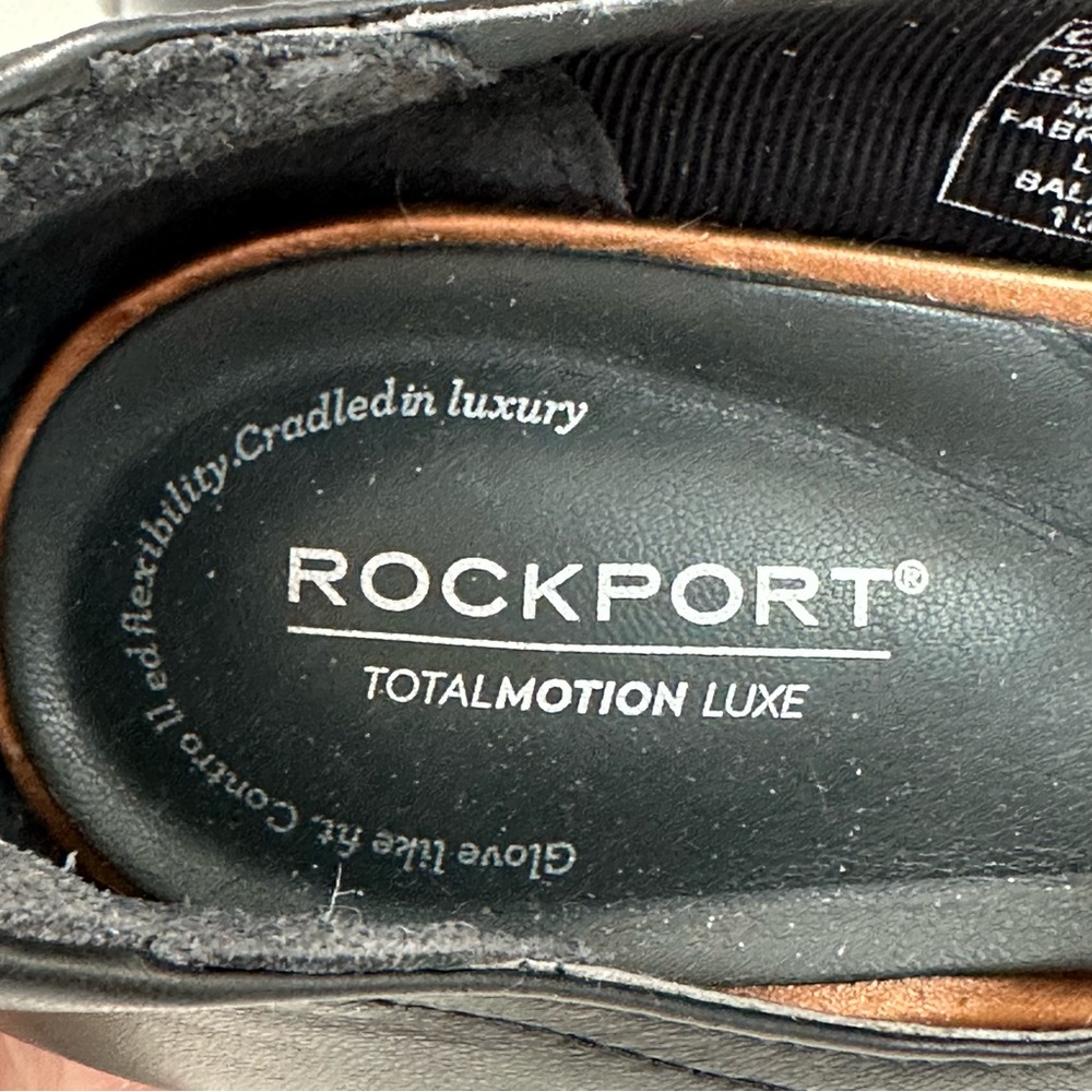 Rockport Womens Size 9.5 M Black Leather Criss Cross Soft Wedge Shoes 10… - Picture 12 of 14